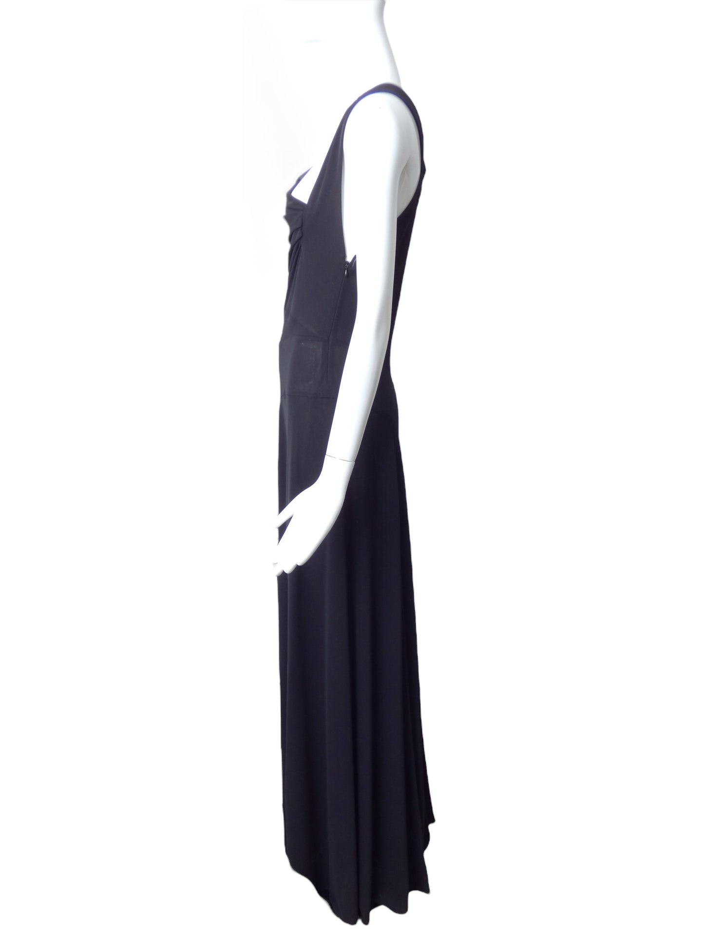 ALAIA- NWT Black Jersey Knit Evening Gown, Size 10