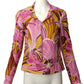 D&G- 1990s Tropical Print Denim Jacket, Size 4