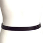 BRENDA SCHOENFELD- 1990s Black Reptile Skin Belt, Waist 33"