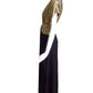 YVES SAINT LAURENT- 1986 Black & Gold Evening Gown, Size 10