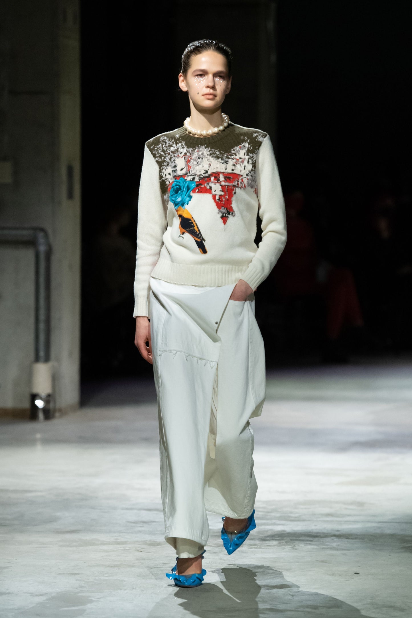 2020s Appliqué Sweater, Size Small