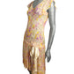 Floral Chiffon Flapper Dress, Size-8