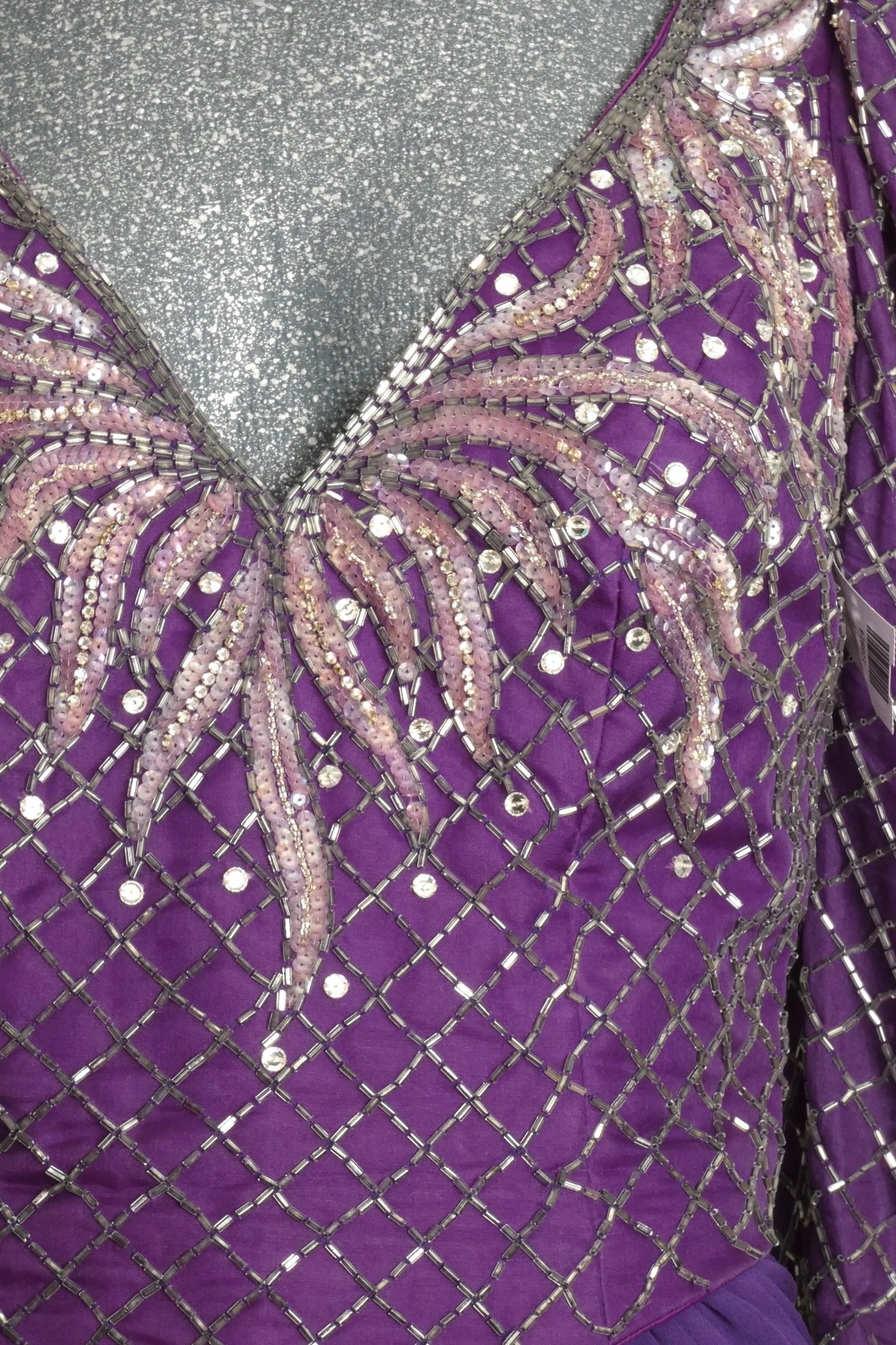 1980s Beaded Jersey Gown, Size 10
