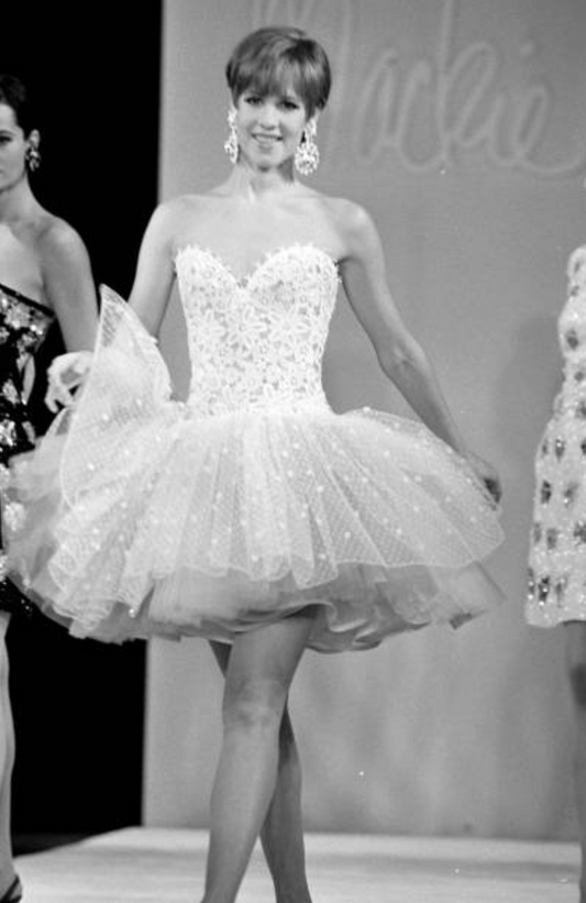 1992 Strapless Party Dress, Size-6