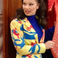 STEPHEN SPROUSE- 1987 Multi Color Cotton Skirt Suit, Size 8