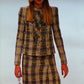 CHANEL- 1998 Striped Tweed Suit, Size 8