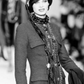 CHANEL BOUTIQUE- 1992 Burgundy Wool Skirt Suit, Size 8