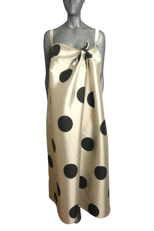 TER ET BANTINE - Polka Dot Evening Dress, Size 10