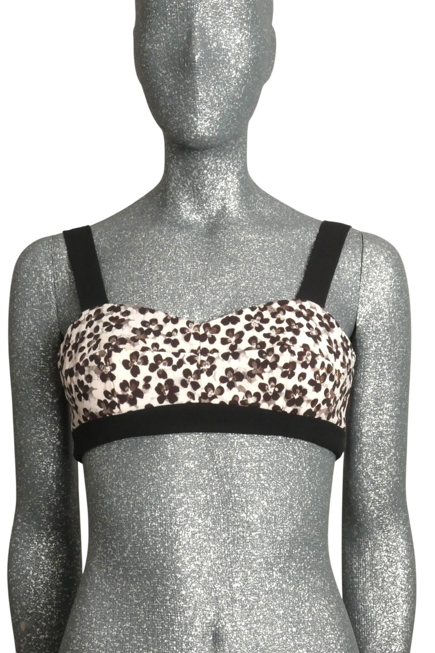 Floral Print Bra Top, Size 4