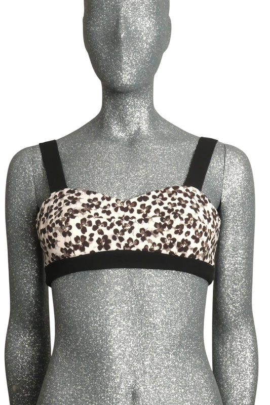 EMANUEL UNGARO - Floral Print Bra Top, Size 4