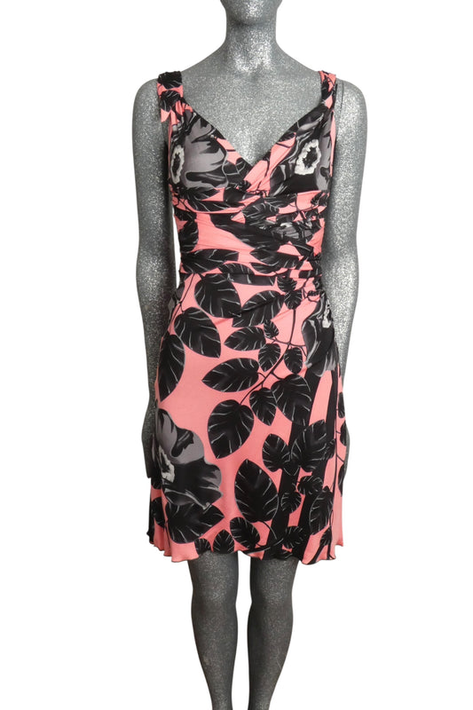 VERSACE - 2010s Jersey Knit Ruched Dress, Size 2