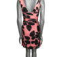 Jersey Knit Ruched Dress, Size-2