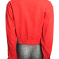 VERSACE JEANS COUTURE - 1990s Red Denim Jacket, Size-8
