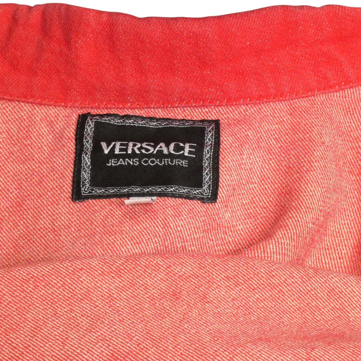VERSACE JEANS COUTURE - 1990s Red Denim Jacket, Size-8
