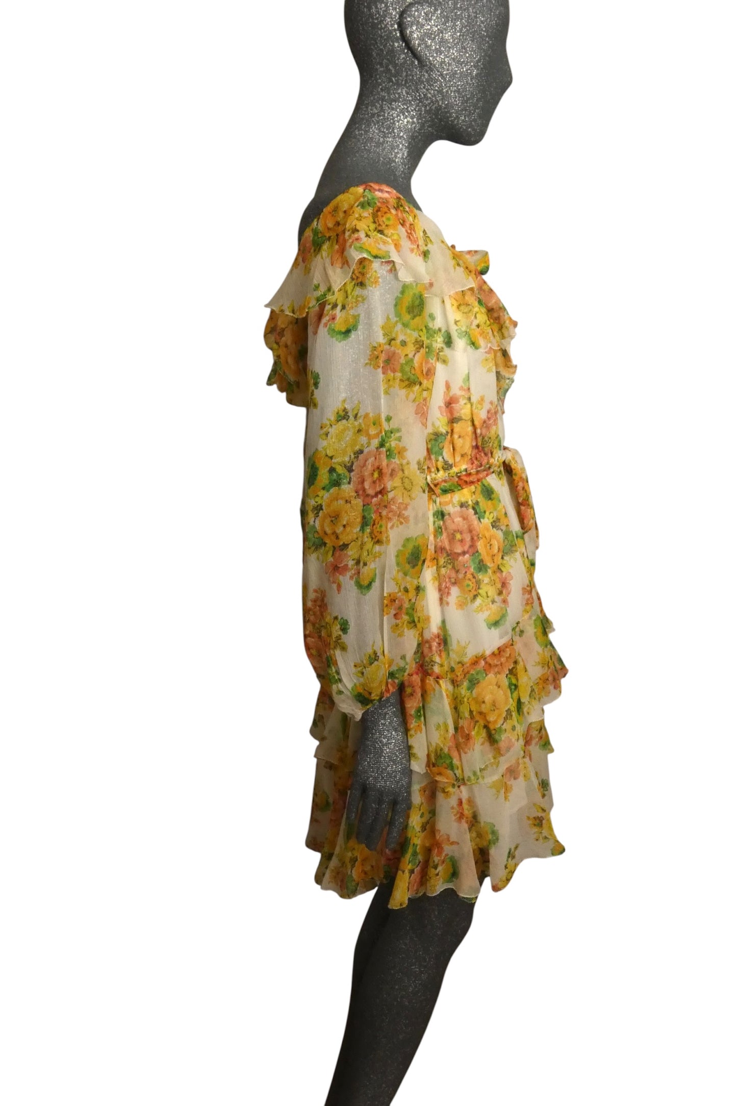 ZIMMERMANN-Floral Chiffon Dress, Size-6