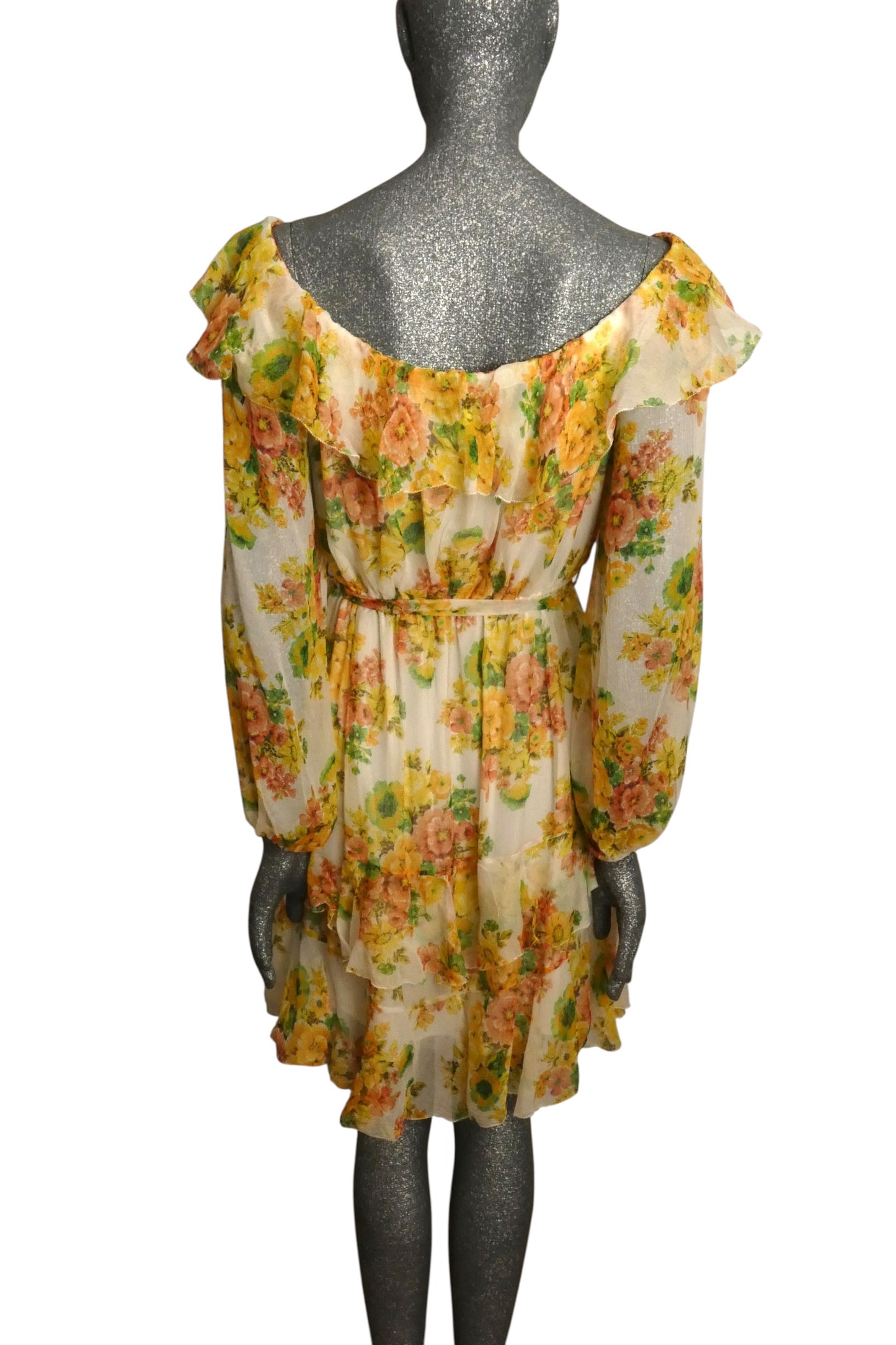 ZIMMERMANN-Floral Chiffon Dress, Size-6