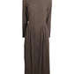 AGNES B - 1990s Wool Pinstripe Maxi Dress, Size-8