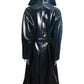 ALAIA - 2023 Patent Coated Wool Overcoat, Size-8