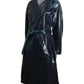 ALAIA - 2023 Patent Coated Wool Overcoat, Size-8