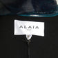 ALAIA - 2023 Patent Coated Wool Overcoat, Size-8