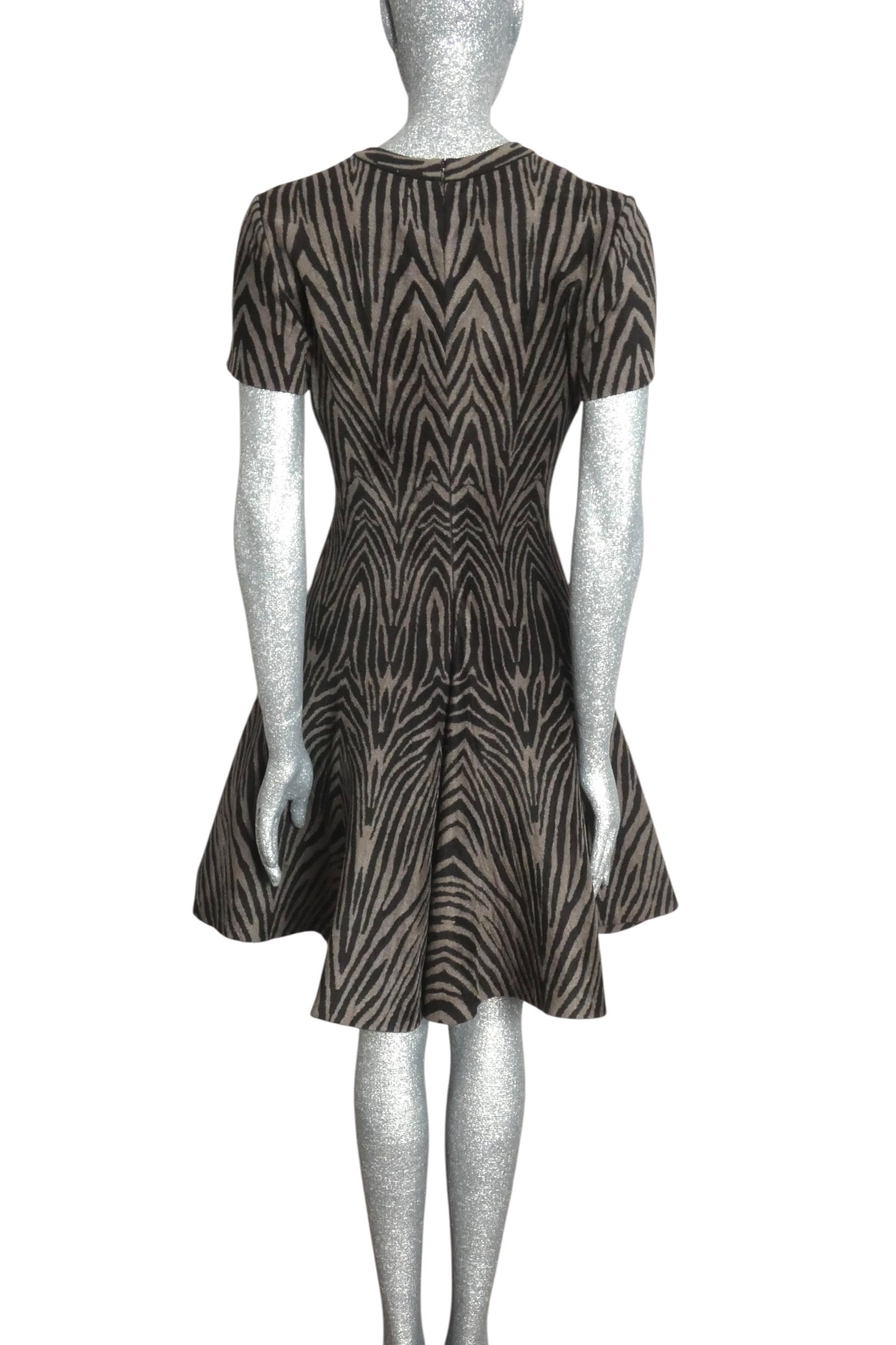 ALAIA - Zebra Stripe Knit Dress, Size-10
