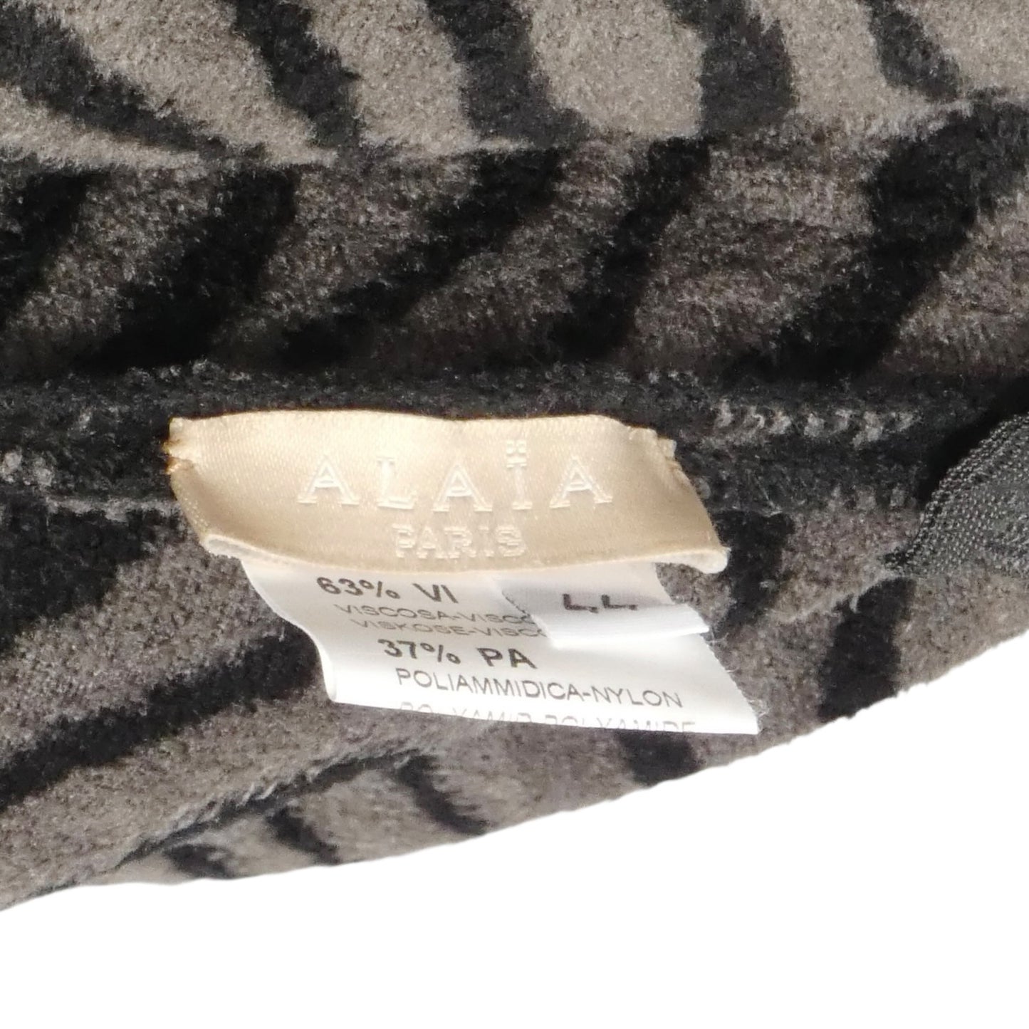 ALAIA - Zebra Stripe Knit Dress, Size-10