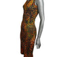 ALEXANDER MCQUEEN - 2010 Leopard Print Knit Dress, Size Medium