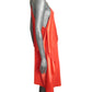 ALEXIS MABILLE - Coral Crepe Back Satin Summer Dress, Size-10