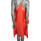 ALEXIS MABILLE - Coral Crepe Back Satin Summer Dress, Size-10