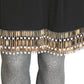AZZARO - 2004 Metal Fringe Crepe Dress, Size 8