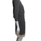 AZZARO - 2004 Metal Fringe Crepe Dress, Size 8