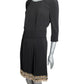 AZZARO - 2004 Metal Fringe Crepe Dress, Size 8