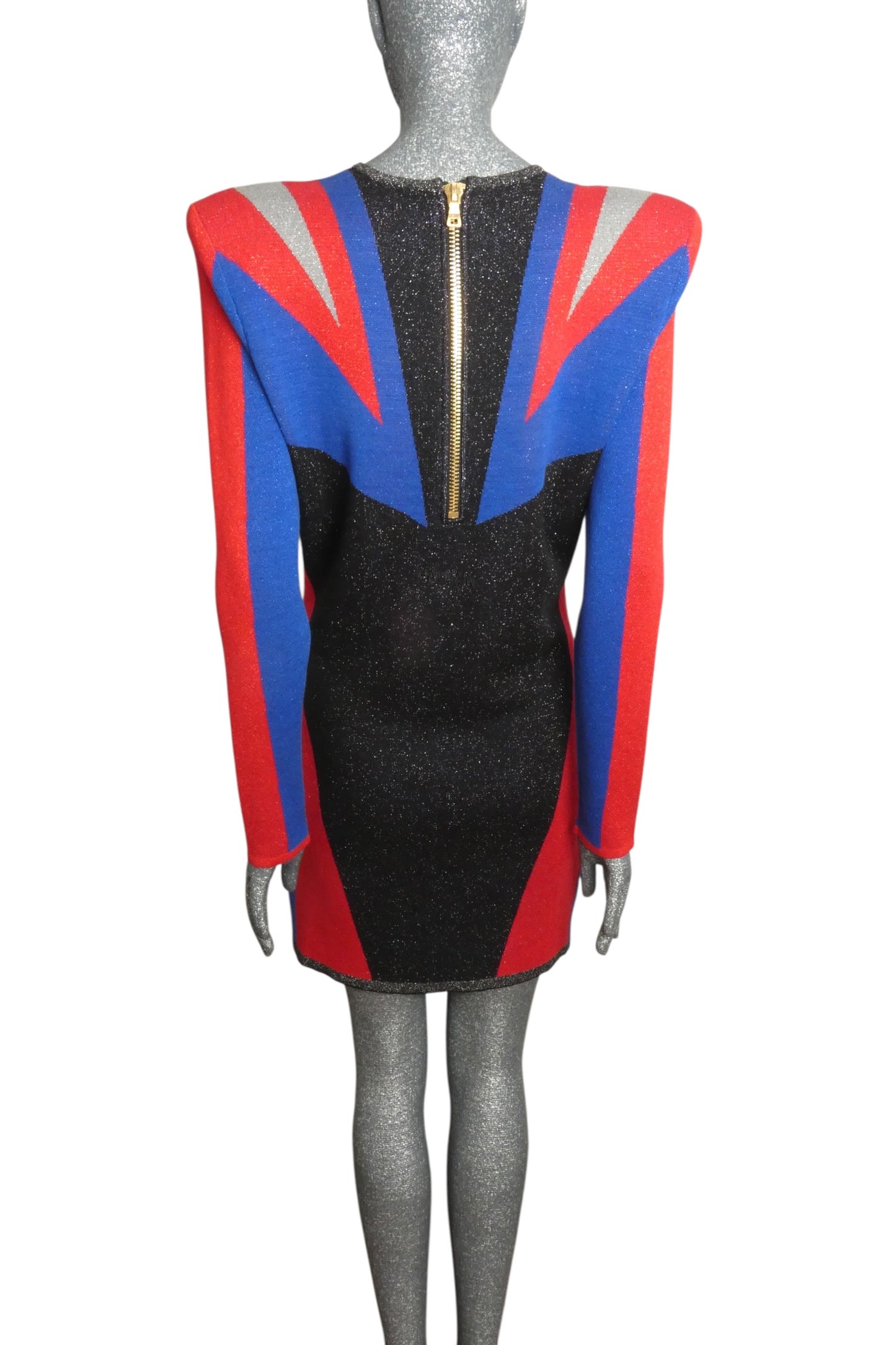 BALMAIN X PUMA - 2019 Multi Color Knit Dress, Size XLarge