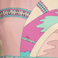 BESSI - 1970s Silk & Chiffon Print Dress, Size-8