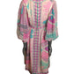 BESSI - 1970s Silk & Chiffon Print Dress, Size-8