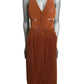BETSEY JOHNSON & MICHAEL MILEA - 1970s Brown Corduroy Ensemble, Size-6