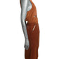 BETSEY JOHNSON & MICHAEL MILEA - 1970s Brown Corduroy Ensemble, Size-6
