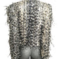 BILL BLASS - 1986 Sequin & Feather Evening Jacket, Size-10