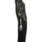 BOB MACKIE - 1980s Beaded Crepe Evening Gown, Size-12