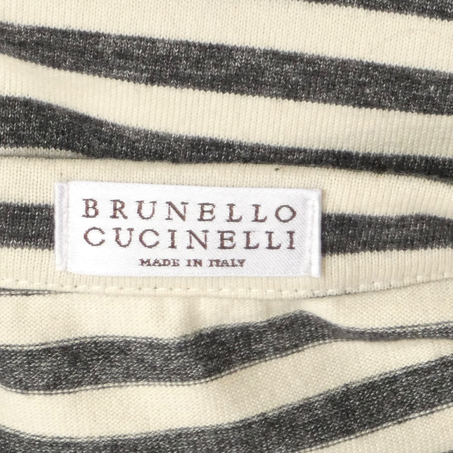 BRUNELLO CUCINELLI - 2020s Cotton Stripe Knit Dress, Size Small