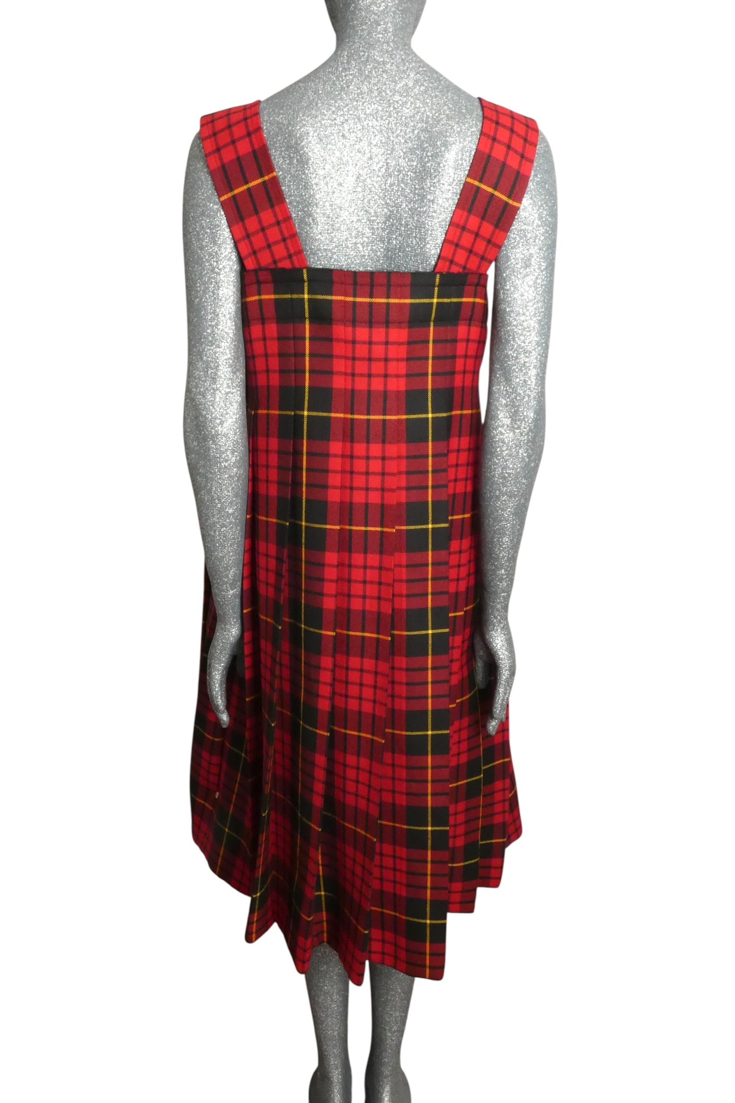 COMME DES GARCONS - 2016 Wool Plaid Wrap Jumper, Size-Small