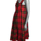 COMME DES GARCONS - 2016 Wool Plaid Wrap Jumper, Size-Small