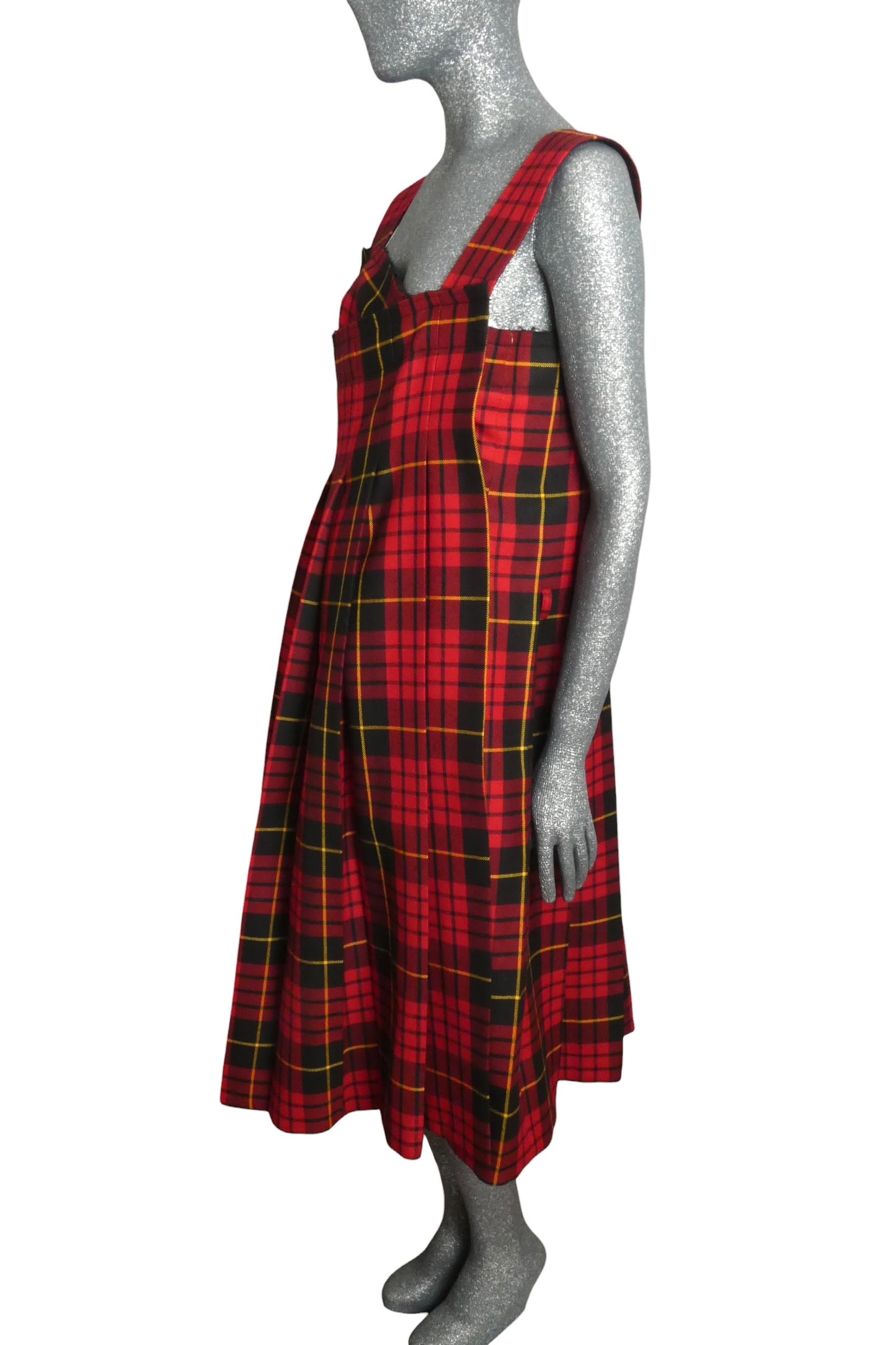 COMME DES GARCONS - 2016 Wool Plaid Wrap Jumper, Size-Small