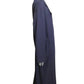 CELINE - Navy Wool Gabardine Over Coat, Size-14