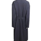CELINE - Navy Wool Gabardine Over Coat, Size-14