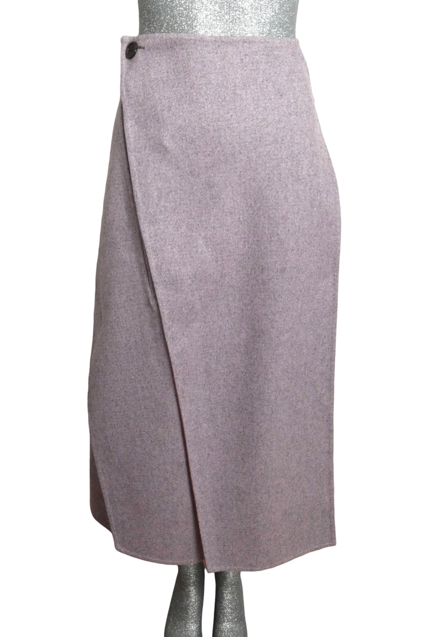CELINE - 2014 Lavender Wool Wrap Skirt, Size 6
