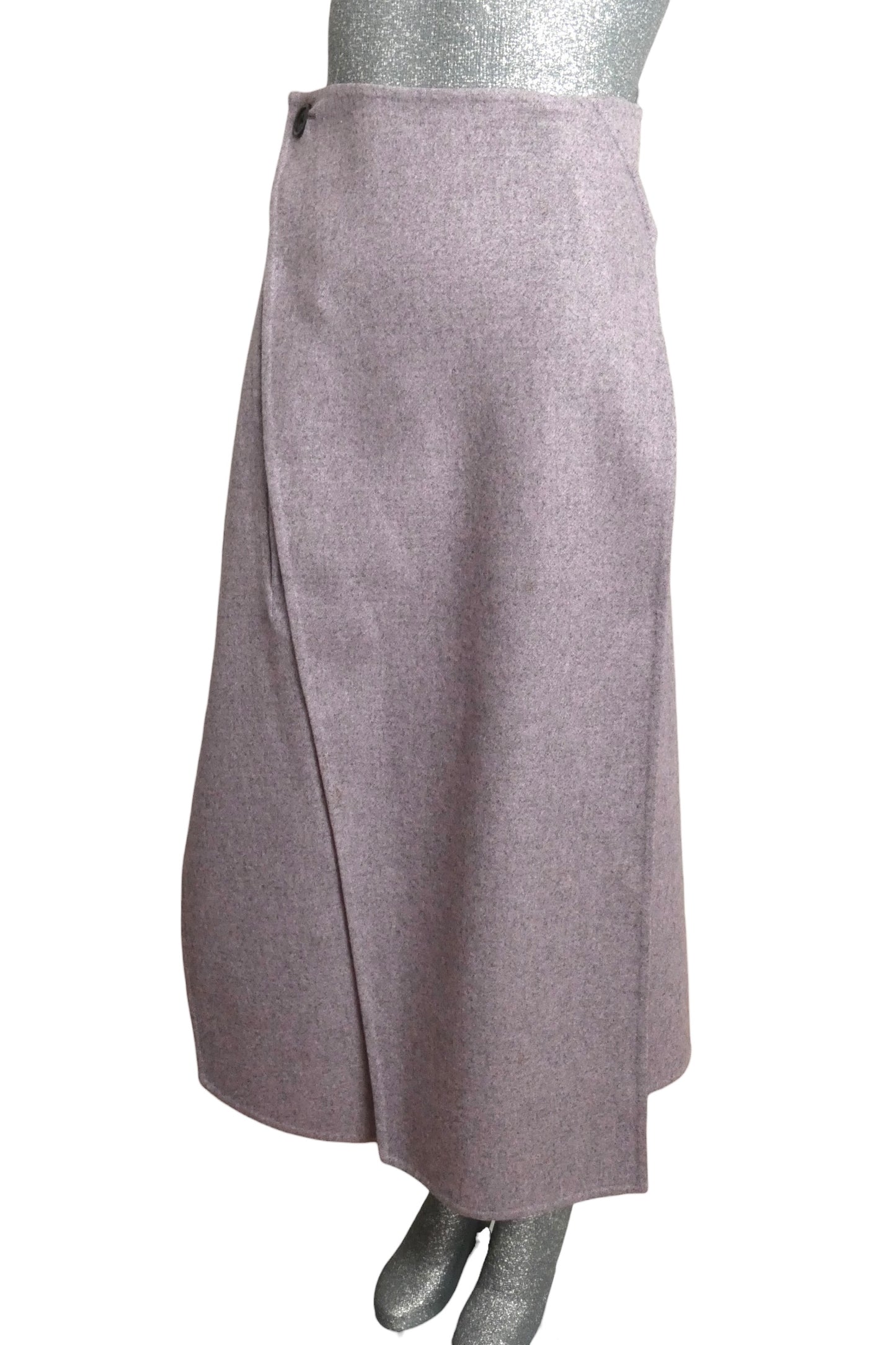 CELINE - 2014 Lavender Wool Wrap Skirt, Size 6