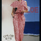 CHLOE- 1984 Floral Wrap Style Dress, Size 6