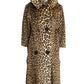 1960s Faux Leopard Print Coat, Size-8