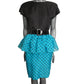 CHRISTIAN DIOR -  1980s Silk Organza Polka Dot Dress, Size-6